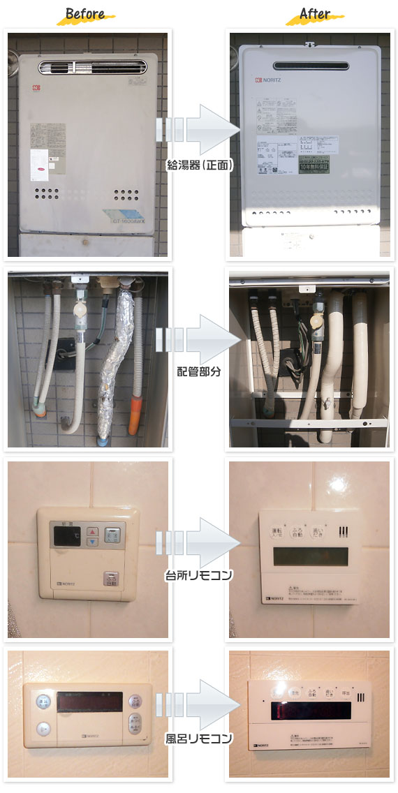 埼玉県春日部市 M様(マンション)給湯器交換工事事例