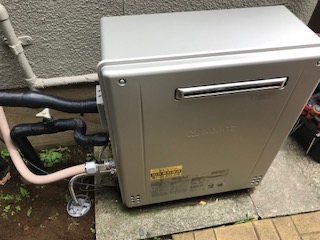 神奈川県川崎市宮前区 S様 ノーリツエコジョーズ GRQ-C2062SAX BL 20号オート追焚付給湯器 交換工事 交換後