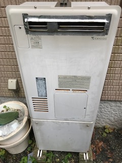 神奈川県鎌倉市 M様 ノーリツエコジョーズ GTH-C2450AW3H-1 BL 24号スタンダード（フルオート）給湯暖房給湯器 交換工事 交換前