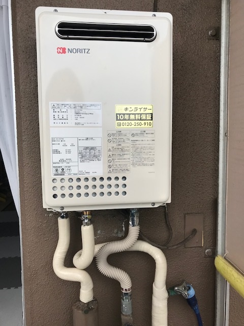 兵庫県尼崎市 H様 ノーリツ給湯器 GQ-2437WS 24号オートストップ給湯専用給湯器 交換工事 交換後