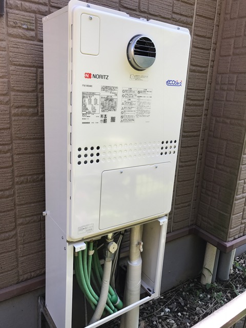 千葉県柏市 T様 ノーリツエコジョーズ給湯器 GTH-C2451AW6H-1 BL／ノーリツ 24号スタンダード（フルオート）給湯暖房給湯器 交換工事 交換後