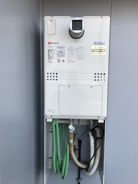 神奈川県横浜市中区 W様 ノーリツエコジョーズ GTH-C2450AW3H-T-1 BL 24号スタンダード（フルオート）給湯暖房給湯器 交換工事 交換後
