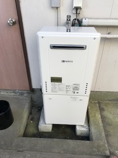 神奈川県鎌倉市 T様 ノーリツ給湯器 GT-1660SAWX BL 16号オート追焚付給湯器 交換工事 交換後