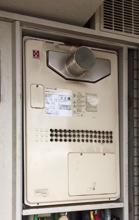 東京都東久留米市 S様 ノーリツ給湯器 GTH-2444AWX3H-T-1 BL 24号フルオート給湯暖房給湯器 交換工事 交換前