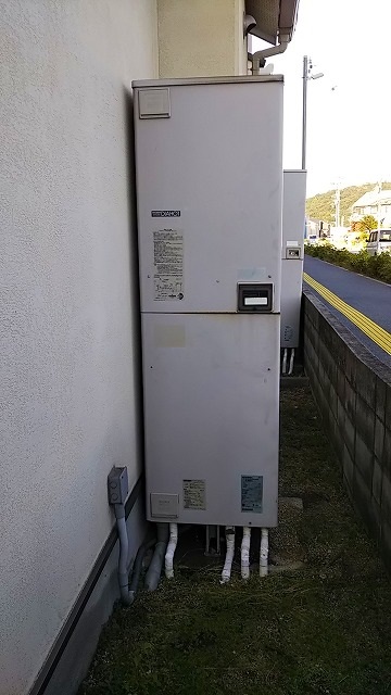 兵庫県高砂市 U様邸 三菱電機 SRT-W464  460L角型フルオートエコキュート交換工事 交換前