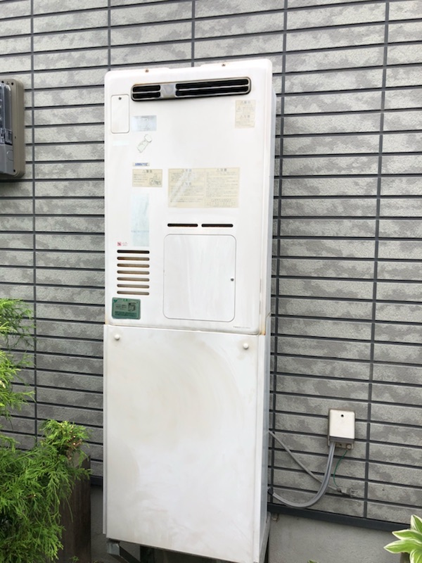神戸市西区 Ｔ様 ノーリツエコジョーズ GTH-C2450AW3H-1 BL 24号スタンダード（フルオート）給湯暖房給湯器 交換工事 交換前