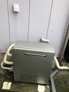 埼玉県八潮市 K様 ノーリツエコジョーズ GRQ-C2062SAX BL※LPG 20号オート追焚付給湯器 交換工事 交換後