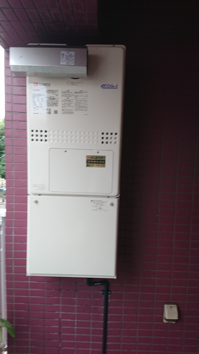 大阪府大阪市中央区 Ｉ様 ノーリツエコジョーズ GTH-C2450AW3H-1 BL 24号スタンダード（フルオート）給湯暖房給湯器 交換工事 交換後