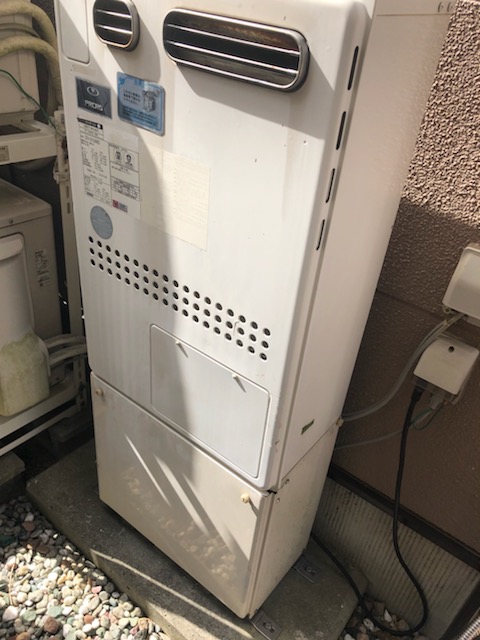 兵庫県神戸市西区 Ｍ様 ノーリツエコジョーズ GTH-C2450AW3H-1 BL 24号スタンダード（フルオート）給湯暖房給湯器 交換工事 交換前