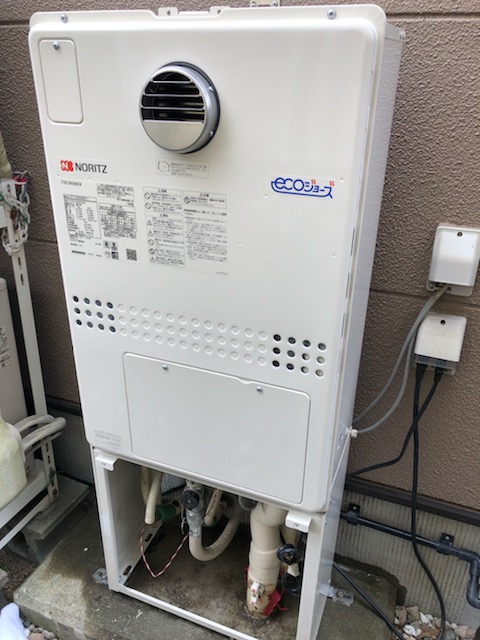 兵庫県神戸市西区 Ｍ様 ノーリツエコジョーズ GTH-C2450AW3H-1 BL 24号スタンダード（フルオート）給湯暖房給湯器 交換工事 交換後