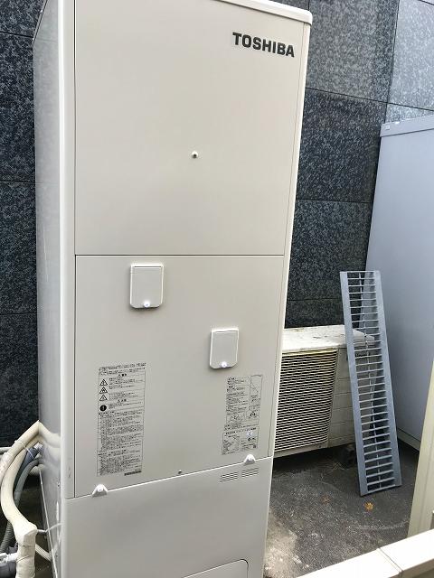 兵庫県三田市 K様 東芝エコキュート HWH-B375 370L角型フルオート（ノーマル） 交換工事 交換後