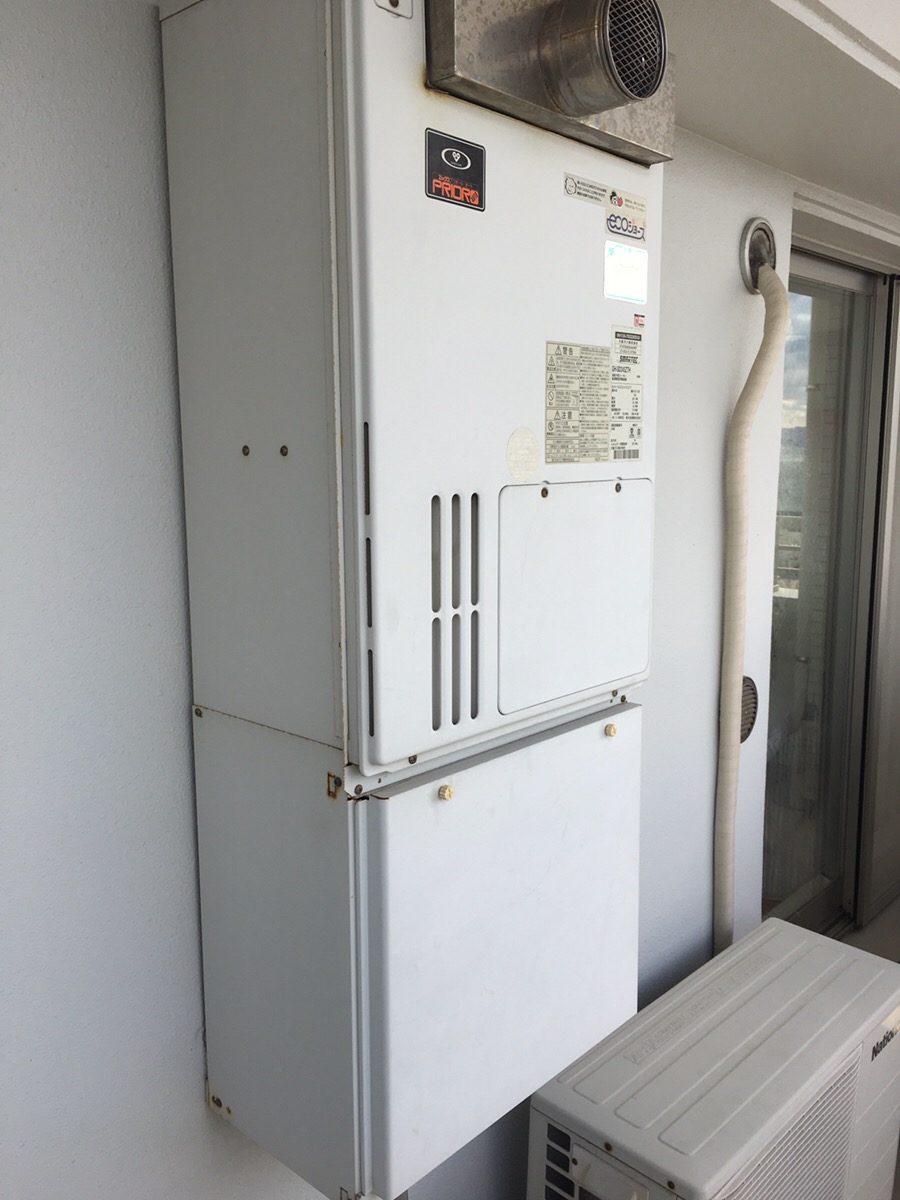 兵庫県明石市 Ｈ様 ノーリツエコジョーズ GTH-CP2450AW3H-T-1 BL 24号スタンダード（フルオート）給湯暖房給湯器 交換工事 交換前