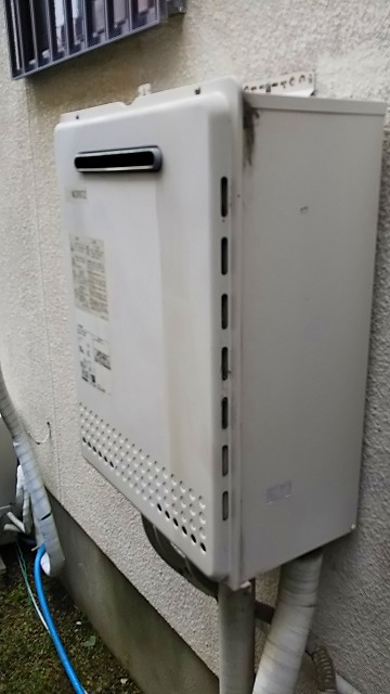 兵庫県神戸市西区 N様 ノーリツ 給湯器 GT-2460SAWX BL 24号オート追焚付給湯器 交換工事 交換前