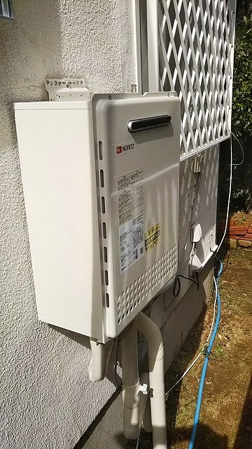兵庫県神戸市西区 N様 ノーリツ 給湯器 GT-2460SAWX BL 24号オート追焚付給湯器 交換工事 交換後