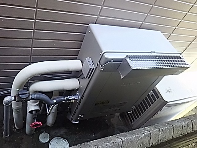 滋賀県大津市 O様 ノーリツエコジョーズ GT-C2462ARX BL 24号スタンダード（フルオート）追焚付給湯器 交換工事 交換後