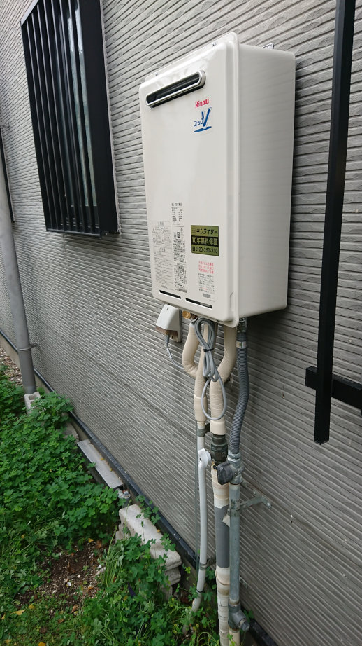 大阪府和泉市 Y様 リンナイ RUJ-V2011W(A) 20号高温水供給式給湯器 交換工事 交換後