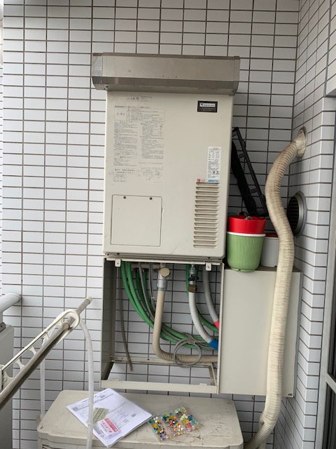 東京都文京区 M様 ノーリツ 　GTH-C2450AW3H-1 BL　24号スタンダード（フルオート）給湯暖房給湯器（エコジョーズ）　交換工事 交換前