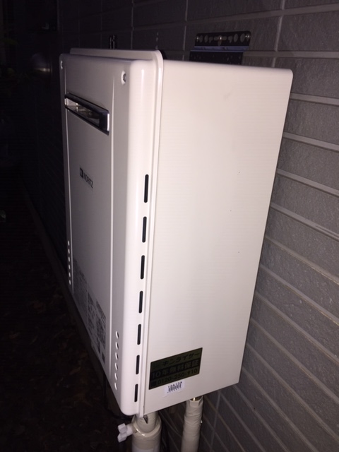 東京都東大和市 Ｔ様 ノーリツ給湯器 GT-2060SAWX-1 BL 20号オート追焚付給湯器 交換工事 交換後