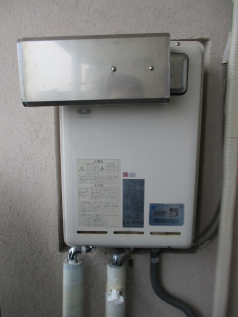 京都府京都市右京区 I様 ノーリツ給湯器 GQ-1639WS-1 BL 16号オートストップ給湯専用給湯器 交換工事 交換前