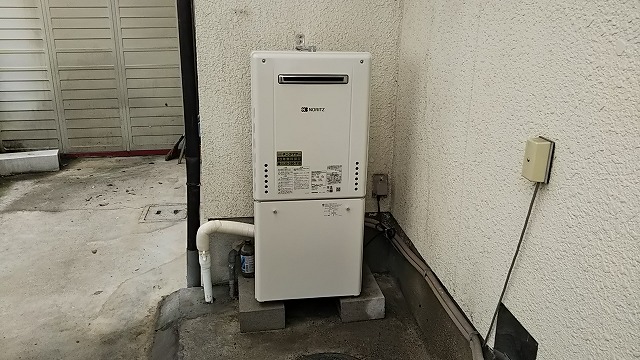 兵庫県加古川市　Y様 ノーリツ給湯器 GT-2460SAWX-1 BL 24号オート追焚付給湯器 交換工事 交換後