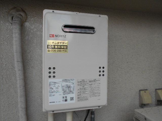 大阪府大阪市西区 S様 ノーリツ給湯器 GQ-1639WS-1 BL 16号オートストップ給湯専用給湯器 交換工事 交換後