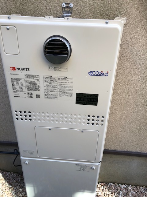 奈良県香芝市 S様 ノーリツエコジョーズ GTH-C2450SAW3H-1 BL 24号シンプル（オート）給湯暖房給湯器 交換工事 交換後