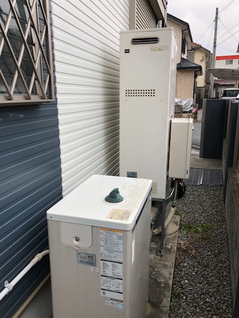兵庫県加古郡 Ｕ様 ノーリツエコジョーズ GTH-C2450AW3H-1 BL 24号スタンダード（フルオート）給湯暖房給湯器 交換工事 交換前