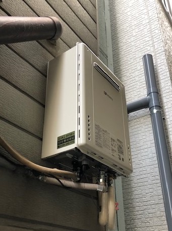 大阪府大阪市大正区 K様 ノーリツ給湯器 GT-1660SAWX-1 BL 16号オート追焚付給湯器 交換工事 交換後