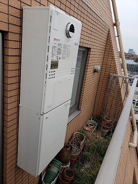 東京都文京区 T様 ノーリツ  GTH-C2450AW3H-1 BL 　24号スタンダード（フルオート）給湯暖房給湯器（エコジョーズ） 交換工事 交換後