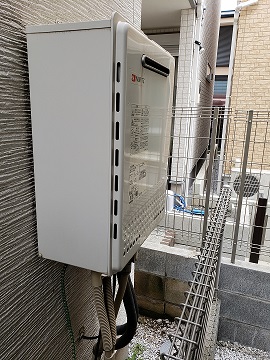 埼玉県志木市 Y様 ノーリツ  GT-2060SAWX-1 BL 20号オート追焚付給湯器	 交換工事 交換前