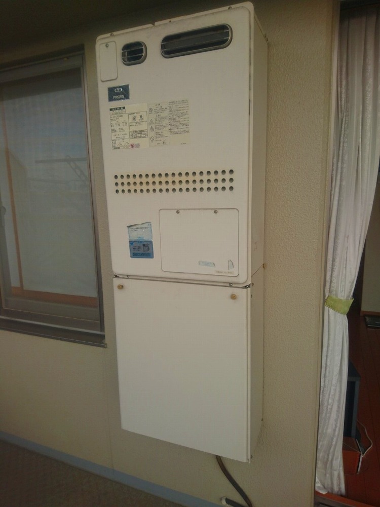 兵庫県尼崎市 M様 ノーリツエコジョーズ 	GTH-C2450AW3H-1 BL 24号スタンダード（フルオート）給湯暖房給湯器 交換工事 交換前