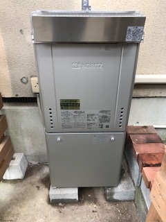 京都府京都市西京区 K様 ノーリツ給湯器 GT-C2462SAWX BL 24号シンプル（オート）追焚付給湯器 交換工事 交換後