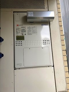 大阪市中央区 H様 ノーリツエコジョーズ GTH-C2450SAW3H-1 BL 24号シンプル（オート）給湯暖房給湯器 交換工事 交換後