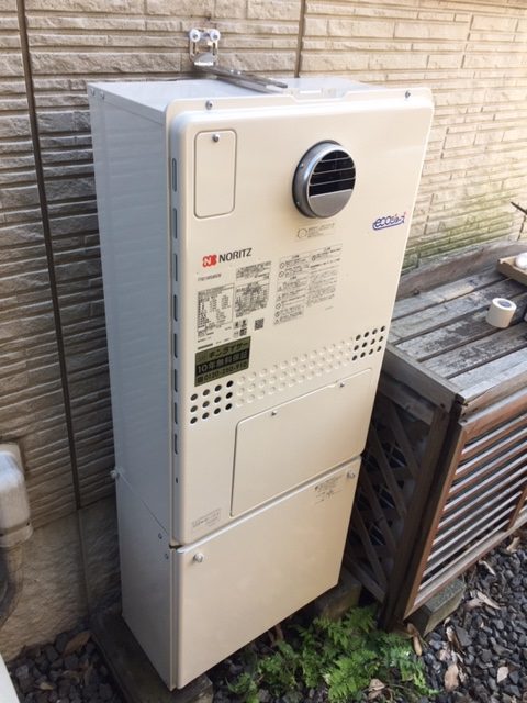 東京都立川市 Ｙ様 ノーリツエコジョーズ GTH-C2450AW3H-1 BL 24号スタンダード（フルオート）給湯暖房給湯器 交換工事 交換後