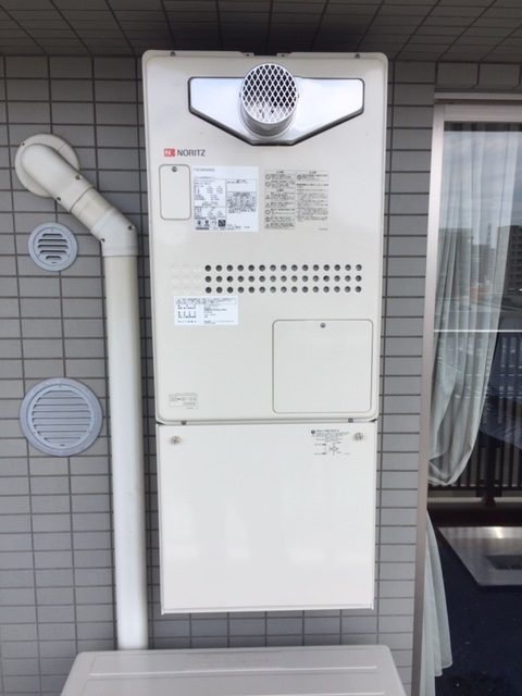 埼玉県志木市 Ｔ様 ノーリツ給湯器 GTH-2444AWX3H-T-1 BL 24号フルオート給湯暖房給湯器 交換工事 交換後