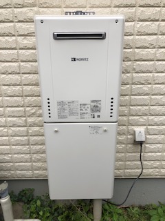 東京都渋谷区 N様 ノーリツ給湯器 GT-2460SAWX-1 BL 24号オート追焚付給湯器 交換工事 交換後