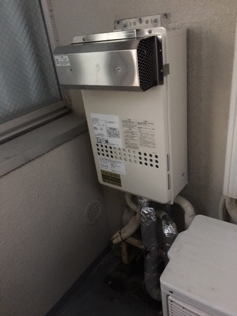 兵庫県神戸市西区 N様 ノーリツ 給湯器 GQ-2427AWX-DX BL 24号高温水供給式給湯器 交換工事 交換後