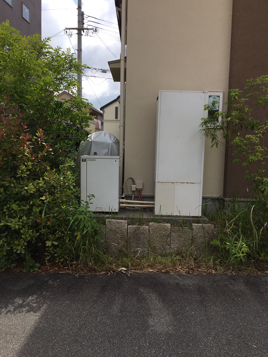 兵庫県神戸市西区 Ｏ様 ノーリツエコジョーズ GTH-C2450AW3H-1 BL 24号スタンダード（フルオート）給湯暖房給湯器 交換工事 交換前