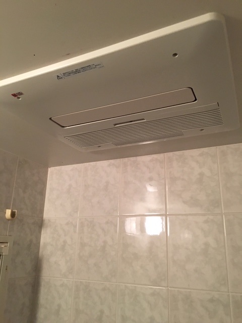 大阪府大阪市中央区 N様 ノーリツ BDV-4104AUNC-BL 浴室暖房乾燥機（天吊式） 交換工事 交換後