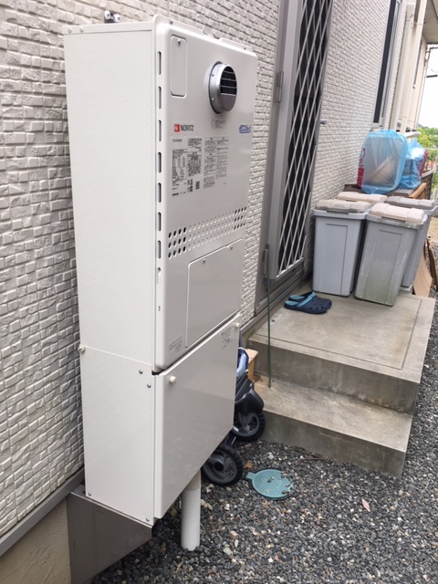 兵庫県神戸市北区 Ｈ様 ノーリツエコジョーズ GTH-C2450SAW3H-1 BL 24号シンプル（オート）給湯暖房給湯器 交換工事 交換後