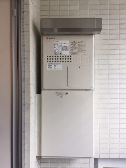 東京都武蔵野市 Ｈ様 ノーリツ給湯器 GTH-2045SAWX3H-1 BL 20号オート給湯暖房給湯器 交換工事 交換後