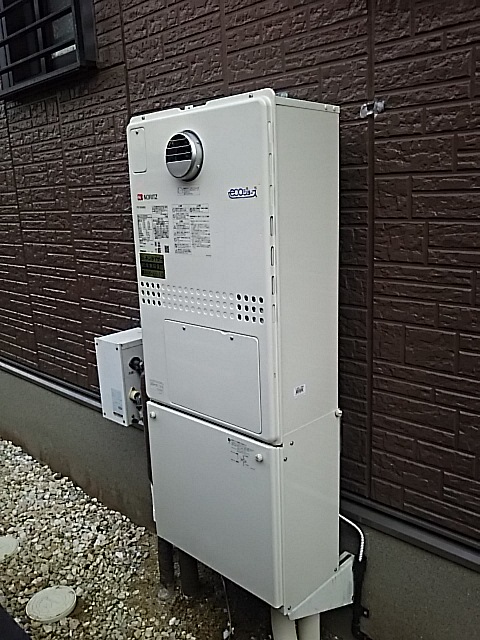 兵庫県神戸市西区 M様 ノーリツエコジョーズ 	GTH-C2450AW3H-1 BL 24号スタンダード（フルオート）給湯暖房給湯器 交換工事 交換後