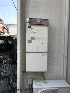 大阪府門真市 S様 ノーリツエコジョーズ GTH-C2450AW3H-1 BL 24号スタンダード（フルオート）給湯暖房給湯器 交換工事 交換前