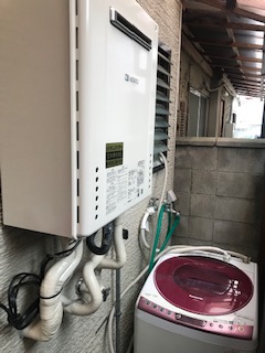 京都府京都市西京区 S様 ノーリツ給湯器 GT-1660SAWX-1 BL 16号オート追焚付給湯器 交換工事 交換後