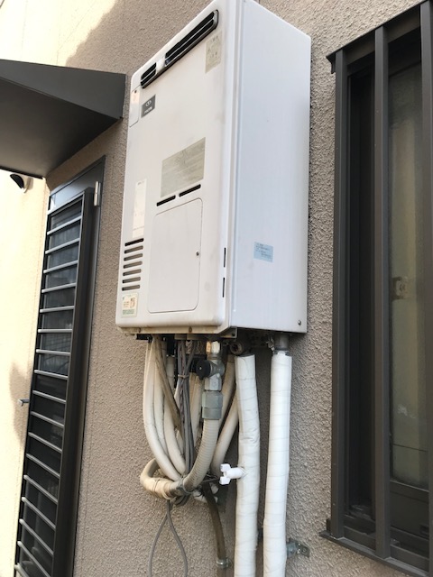 奈良県奈良市 Y様 ノーリツ エコジョーズ GTH-C2450SAW3H-1 BL 24号シンプル（オート）給湯暖房給湯器 交換工事 交換前