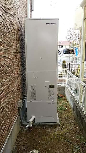 兵庫県加古川市 N様 東芝エコキュート HWH-B465 460L角型フルオート 交換工事 交換後