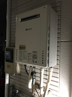 大阪府枚方市 I様 ノーリツ 給湯器 GT-2460SAWX-1 BL 24号オート追焚付給湯器 交換工事 交換後