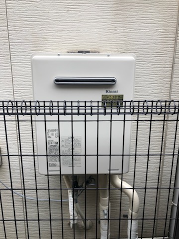 兵庫県神戸市灘区 Ｈ様 リンナイ給湯器 RUF-A2005SAW(B) 20号オート追焚付給湯器 交換工事 交換後