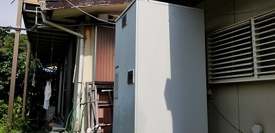 和歌山県有田郡湯浅町 Y様 三菱電機エコキュート SRT-P464B 460L角型フルオート 交換工事 交換前