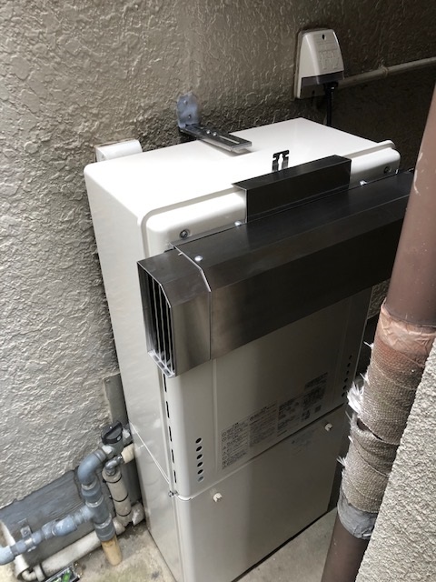 兵庫県尼崎市 T様 ノーリツ給湯器 GT-2460AWX-1 BL 24号フルオート追焚付給湯器 交換工事 交換後
